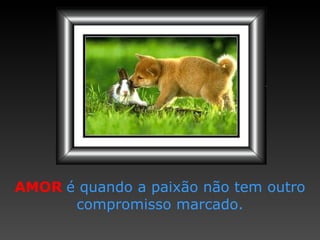 AMOR   é quando a paixão   não tem outro compromisso   marcado. 