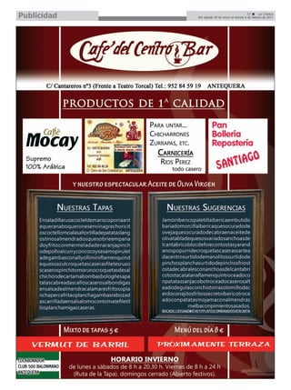 Publicidad                                      17       La Crónica
             Del sábado 29 de enero al viernes 4 de febrero de 2011
 