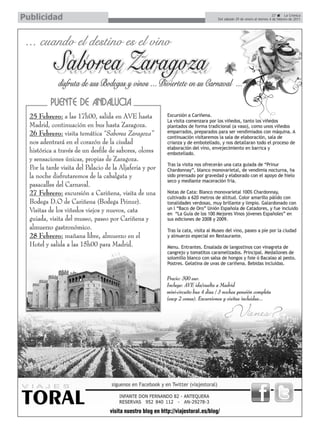 Publicidad                                      27       La Crónica
             Del sábado 29 de enero al viernes 4 de febrero de 2011
 