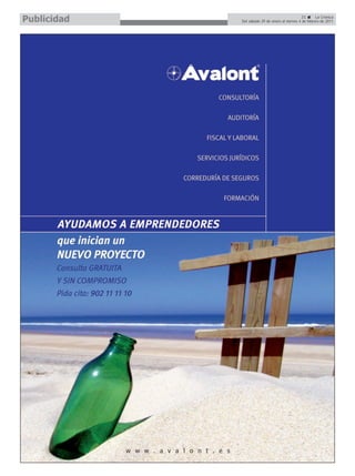 Publicidad                                      31       La Crónica
             Del sábado 29 de enero al viernes 4 de febrero de 2011
 