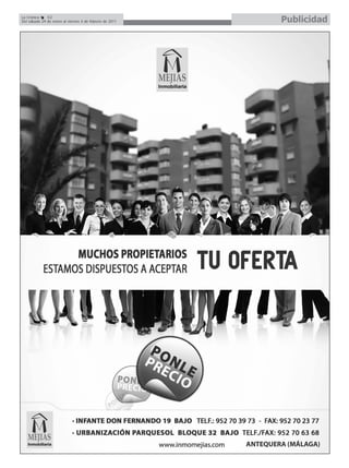 La Crónica    52
Del sábado 29 de enero al viernes 4 de febrero de 2011   Publicidad
 