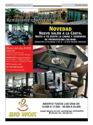 La Crónica    8
Del sábado 29 de enero al viernes 4 de febrero de 2011   Publicidad
 