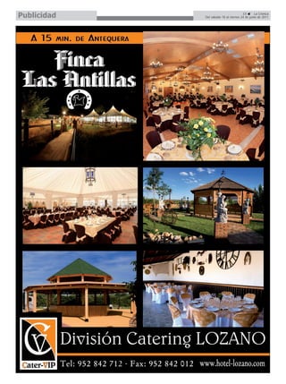 Publicidad                             15      La Crónica
             Del sábado 18 al viernes 24 de junio de 2011
 