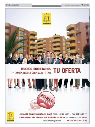 Publicidad                                    55       La Crónica
             Del sábado 25 de junio al viernes 1 de julio de 2011
 