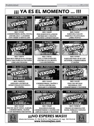 25 La Crónica
Del sábado 13 al viernes 19 de junio de 2015Publicidad
 