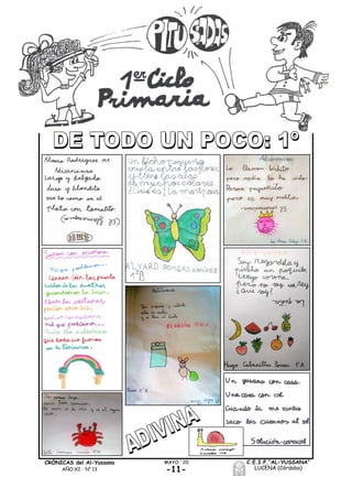 C.E.I.P.“AL-YUSSANA”
LUCENA (Córdoba)-11-
MAYO ´20CRÓNICAS del Al-Yussana
AÑO XI - Nº 13
 