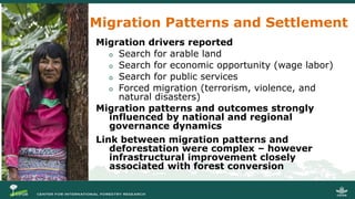 Internal Migration, Settlement and Deforestation in the Peruvian Amazon