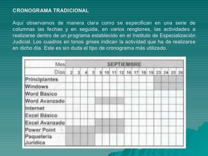 formato cronograma de actividades excel
