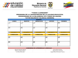 Cronograma 2012 EE.LAM-STA
