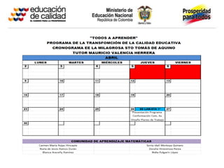 Cronograma 2012 EE.LAM-STA