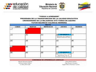 Cronograma 2012 EE.LAM-STA