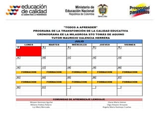 Cronograma 2012 EE.LAM-STA