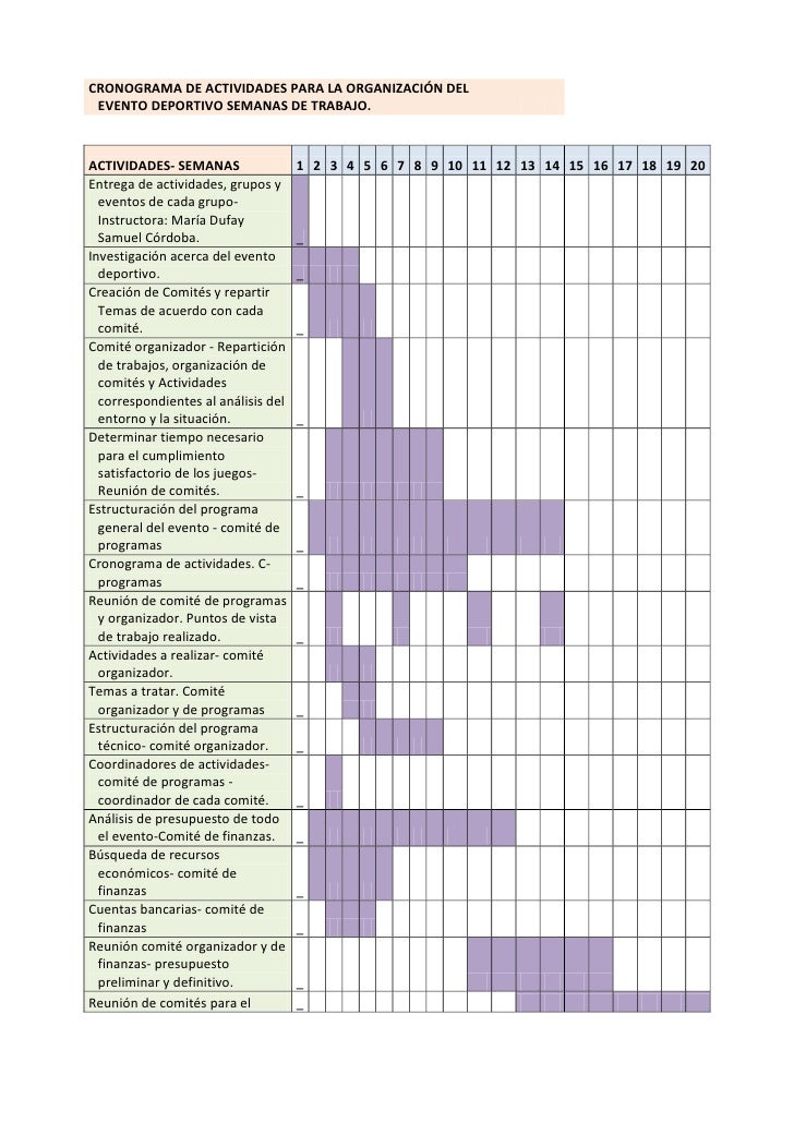 Cronogramas subir