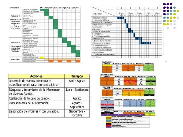 formato cronograma de actividades mensual