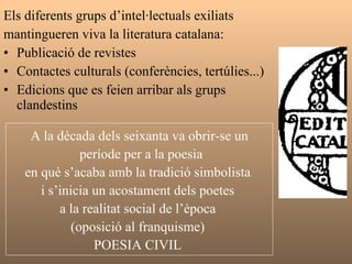 La literatura catalana a l’exili 