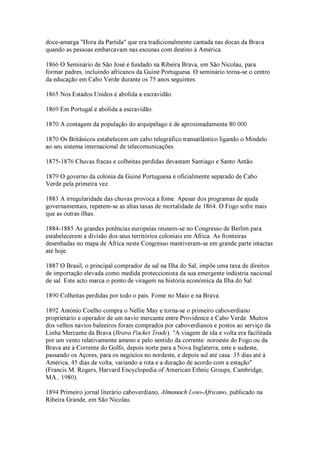 Cronologia de Cabo Verde