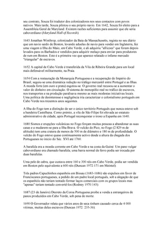 Cronologia de Cabo Verde