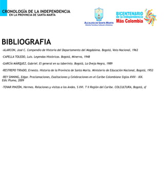 Cronología de la independencia de Santa Marta.