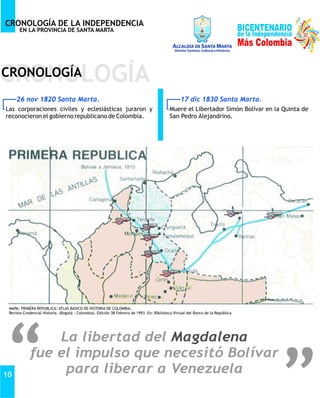 Cronología de la independencia de Santa Marta.