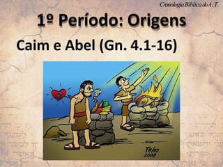 Caim e Abel (Gn. 4.1-16)
1º Período: Origens
CronologiaBíblicadoA.T.
 