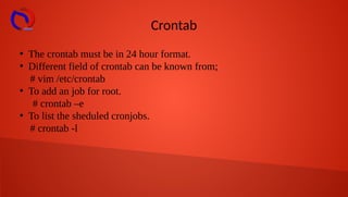 Crontab | PDF | Operating Systems | Computer Software and Applications