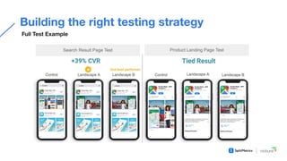 Conversion optimization with A/B testing throughout app lifecycle