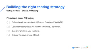 Conversion optimization with A/B testing throughout app lifecycle