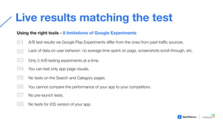 Conversion optimization with A/B testing throughout app lifecycle