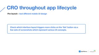 Conversion optimization with A/B testing throughout app lifecycle