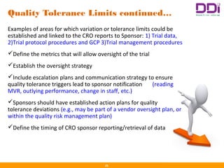 Outlying Definition CRO and Vendor Oversight: Clinical | PPT