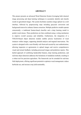 crop recommendation using python project docx | DOCX