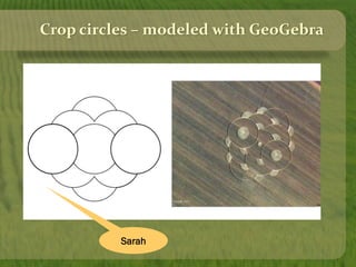 Crop circles – modeled with GeoGebra
Sarah
 