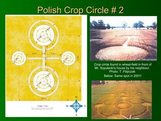 Polish Crop Circle # 2 Crop circle found in wheat-field in front of Mr. Szpulecki's house by his neighbour.  Photo: T .Filipczak  Below: Same spot in 2001! 