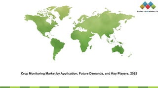 Crop Monitoring Market by Application, Future Demands, and Key Players, 2025
 