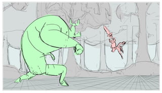 Action/Adventure Animation Fight Scene Storyboard | PDF