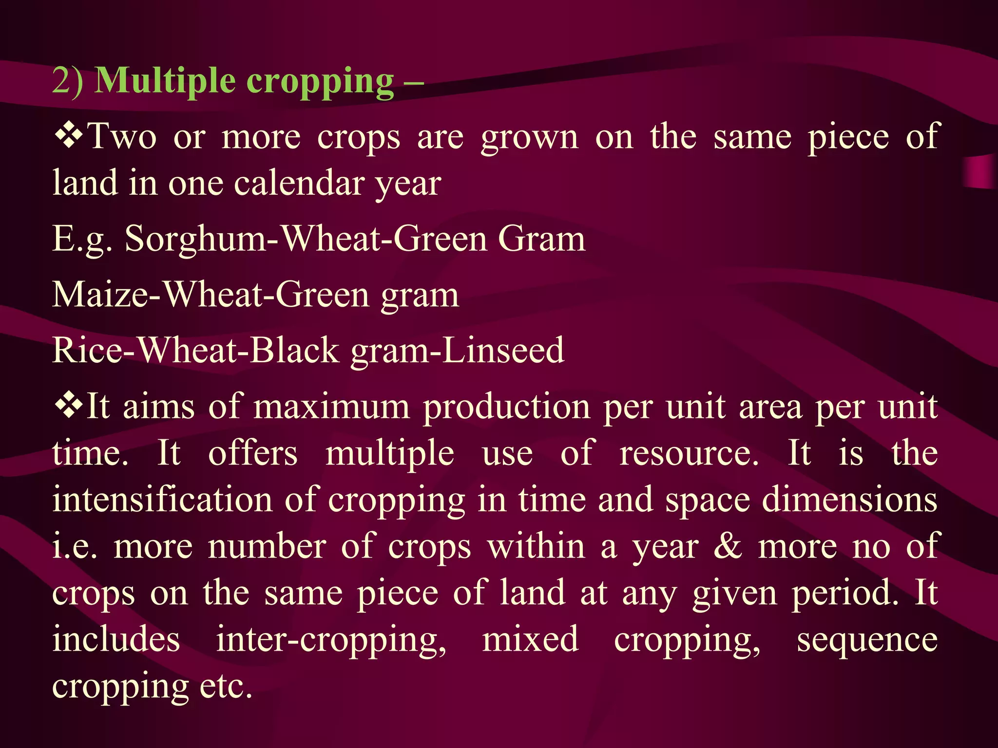 Cropping System Ppt 1 Pptx Agriculture Industries Cropping System Ppt 1 Pptx Agriculture Industries