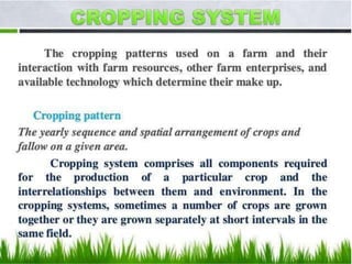 Cropping systemsp,intercropping,multitierdf | PDF