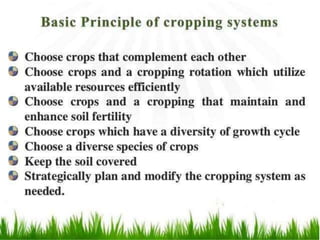 Cropping systemsp,intercropping,multitierdf | PDF
