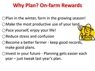 Crop Planning for Sustainable Vegetable Production 2019 Pam Dawling