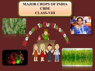 CROP PRODUCTION OF INDIA CBSE CLASS-VIII 