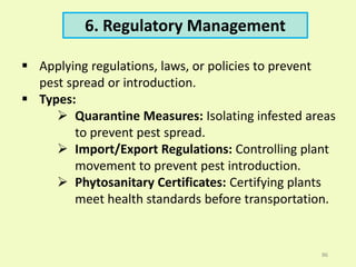 Crop protection and pest management and pesticides | PPTX
