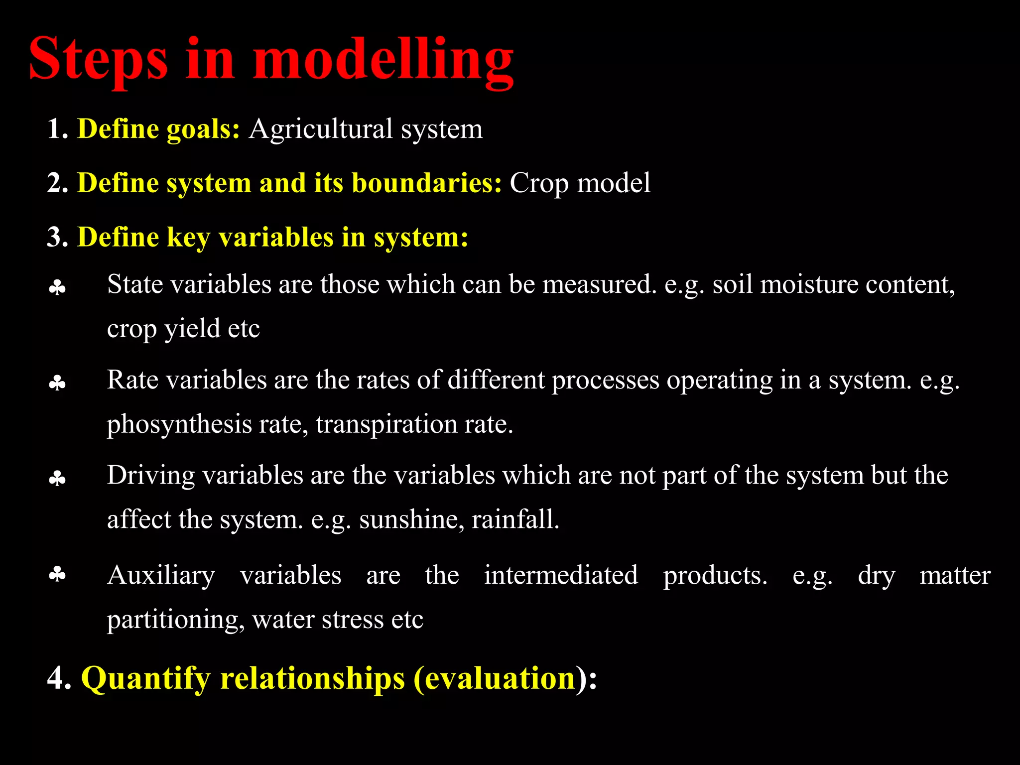 Crop simulation model | PDF | Agriculture | Industries