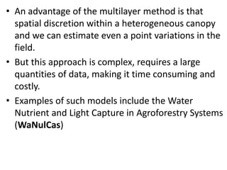 Crop simulation model for intercropping | PPT