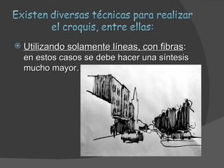    Utilizando solamente líneas, con fibras:
    en estos casos se debe hacer una síntesis
    mucho mayor.
 