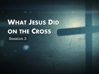 What Jesus Did on the Cross