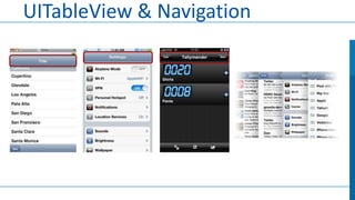 UITableView & Navigation

 