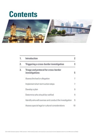 First Border Report Guide Cross-border investigations: Are you prepared for the challenge | PDF