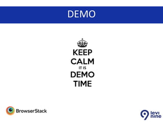 Cross browser testing with browser stack | PPTX