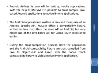 Cross compiling android applications | PPTX