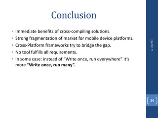 Cross compiling android applications | PPTX